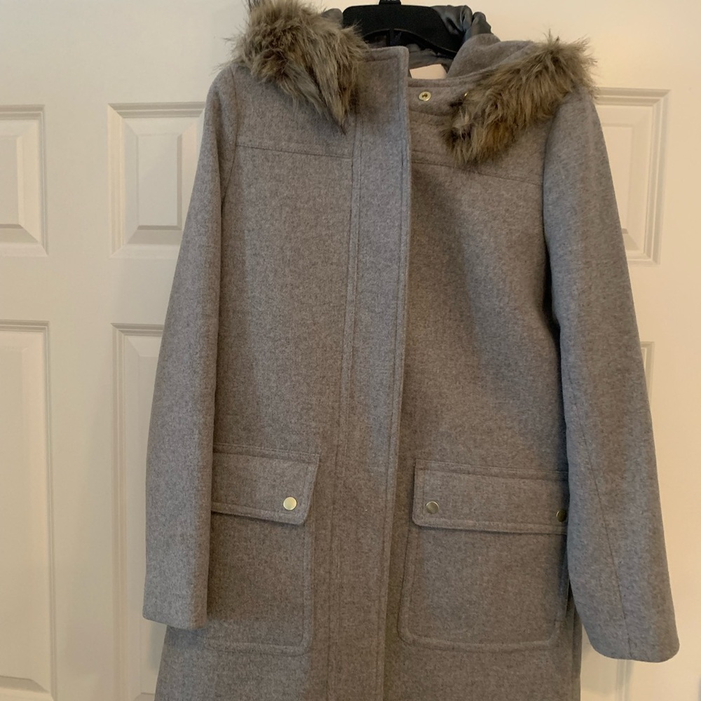 Womens Faux Fur Hooded Parka